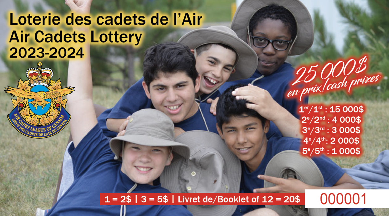 Image Fundraising Campaign – Air Cadet Lottery 2023-2024